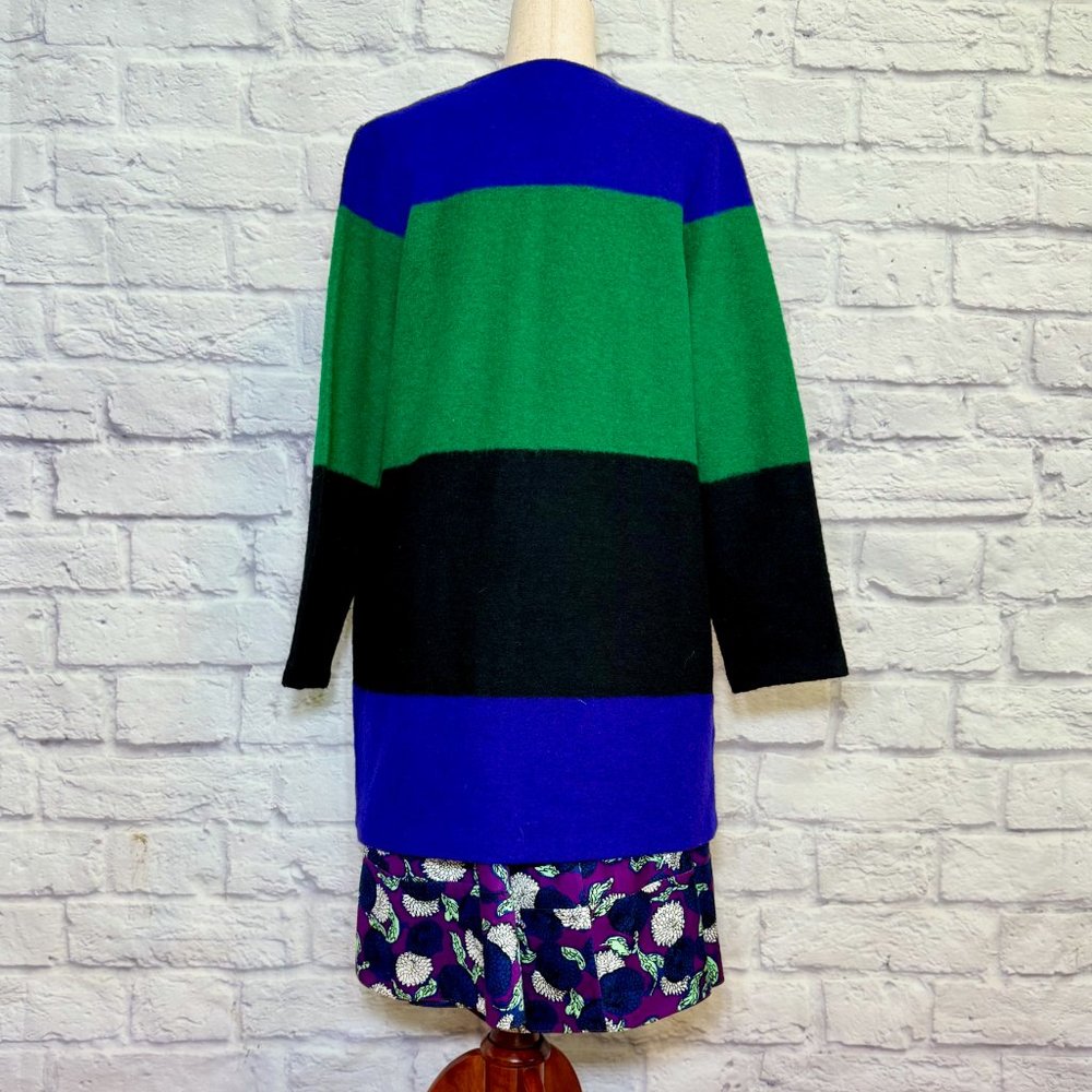 Max Studio Block Print Knee-Length Coat - image 5